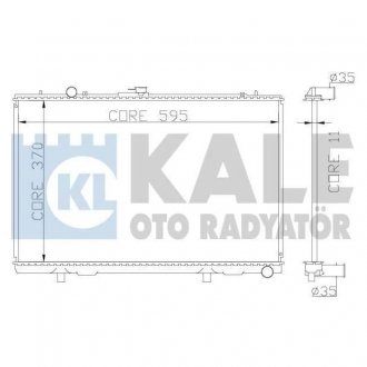 Радіатор охолодження Mitsubishi L 200 KALE OTO RADYATOR 362200
