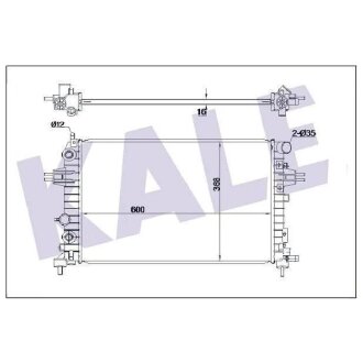 KALE OPEL Радиатор охлаждения Astra H,Zafira B 1.2/1.8 Opel Astra, Zafira KALE OTO RADYATOR 364200