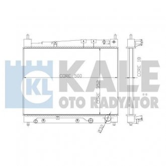KALE TOYOTA Радиатор охлаждения с АКПП Yaris 1.3/1.5 99- KALE OTO RADYATOR 366000