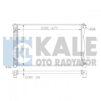 KALE VW Радіатор охолодження Audi A6 2.7/3.0TDI 04- Audi A6 KALE OTO RADYATOR 367800