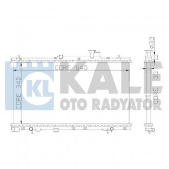 KALE HYUNDAI Радиатор охлаждения Accent II 1.3/1.5 00- Hyundai Accent KALE OTO RADYATOR 369000