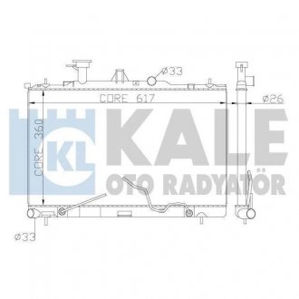 KALE HYUNDAI Радіатор охолодження Matriz 1.5CRDi/1.8 01- KALE OTO RADYATOR 369700