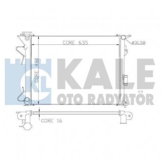 Радиатор охлаждения Hyundai Grandeur, Sonata V, Kia Magentis KALE OTO RADYATOR 369800