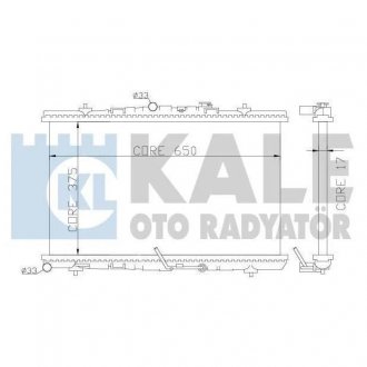KALE OPEL Радиатор охлаждения Astra H 1.3/1.9CDTI Opel Astra KALE OTO RADYATOR 371300