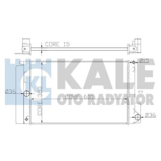 Радіатор охолодження Toyota Auris, Avensis, Corolla, Verso Radiator KALE KALE OTO RADYATOR 372000