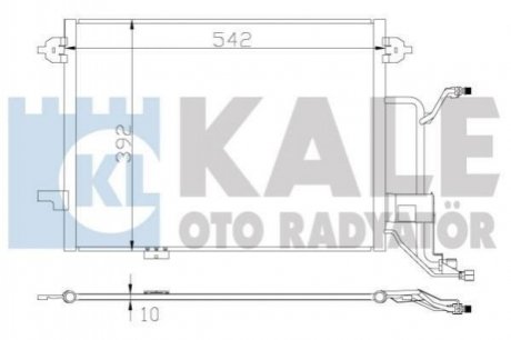 KALE VW Радіатор кондиціонера Audi A6 97- KALE OTO RADYATOR 375500