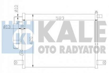 Радиатор кондиционера Авео / Т200 (02-) Chevrolet Aveo KALE OTO RADYATOR 377000 (фото1)