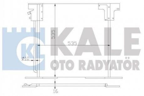 KALE DB Радіатор кондиціонера Vito 96-03 KALE OTO RADYATOR 381200