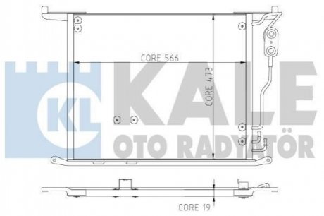 KALE DB Радіатор кондиціонера S-Class W220 98- KALE OTO RADYATOR 381400