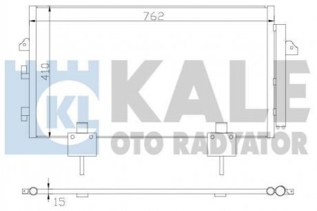 Радіатор кондиціонера Toyota Rav 4 II KALE OTO RADYATOR 383400