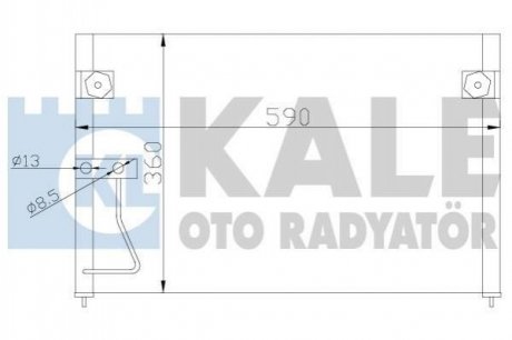 KALE MAZDA Радиатор кондиционера 626 V 97- Mazda 626 KALE OTO RADYATOR 387000