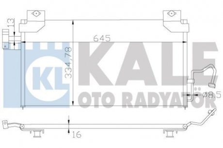 Купить MAZDA Радиатор кондиционера 323 98- Mazda 323 KALE OTO RADYATOR 387100 (фото1) подбор по VIN коду, цена 3042 грн.