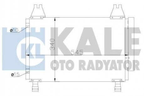 KALE TOYOTA Радиатор кондиционера Yaris 1.0/1.3 05- Toyota Yaris KALE OTO RADYATOR 390100