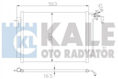 KALE BMW Радіатор кондиціонера X5 E53 00- KALE OTO RADYATOR 390900