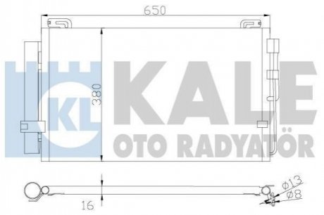Радіатор кондиціонера Hyundai MatrIX (Fc) KALE OTO RADYATOR 391300