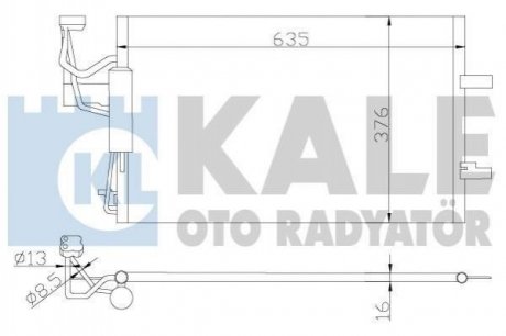 KALE MAZDA Радиатор кондиционера Mazda 3/5 03- Mazda 3, 5 KALE OTO RADYATOR 392200