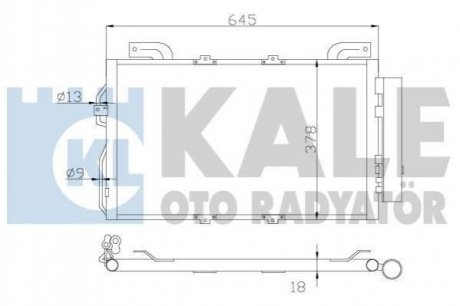 KALE DB Радиатор кондиционера W203 Mercedes W203, S203, CLK-Class KALE OTO RADYATOR 392900