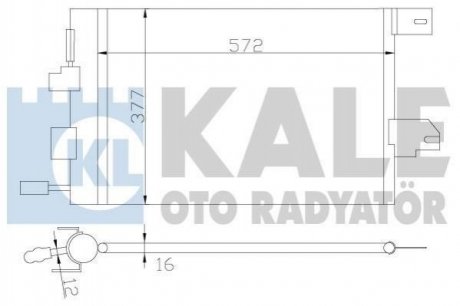 KALE OPEL Радіатор кондиціонера Astra G,Zafira A KALE OTO RADYATOR 393300