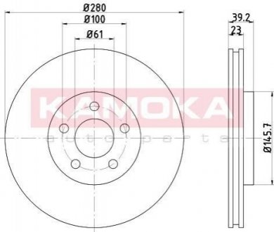 Гальмівні диски Chrysler Neon, Dodge Neon KAMOKA 103105