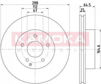 Тормозные диски Mercedes W204, S204, C204 KAMOKA 1031071