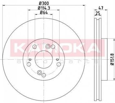 Тормозные диски KAMOKA 1031127