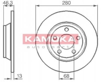 Гальмівні диски KAMOKA 1031518