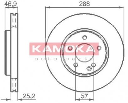 Гальмівні диски KAMOKA 1031634