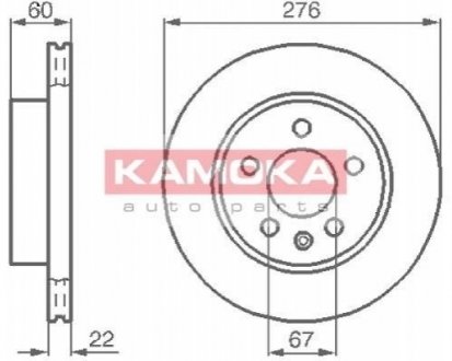 Тормозные диски KAMOKA 1031720