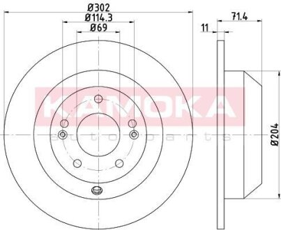 Гальмiвнi диски KAMOKA 103182