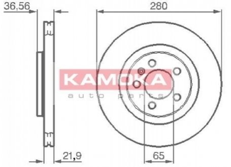 Гальмівні диски KAMOKA 1031856