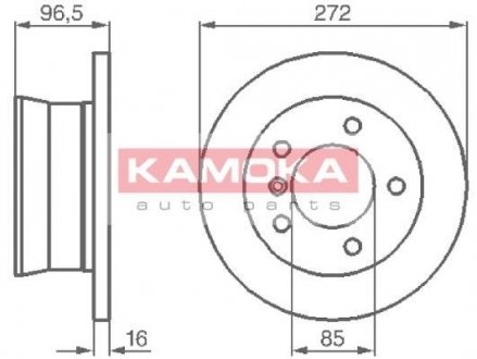 Тормозные диски MB Sprinter 308-316/VW LT 95-06/MB G-class (W463) 94- KAMOKA 1031864