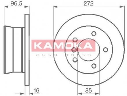 Гальмівні диски MB Sprinter 308-316/VW LT 95-06/MB G-class (W463) 94- KAMOKA 1031864