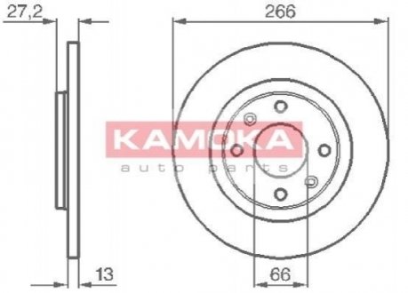 Гальмівні диски KAMOKA 1032000