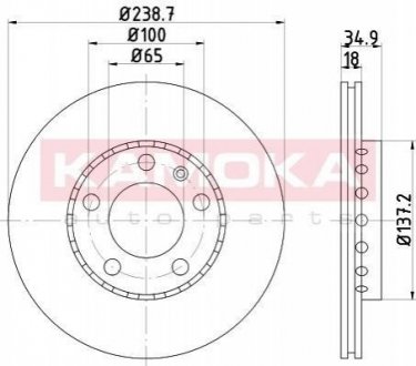 Тормозные диски KAMOKA 103205