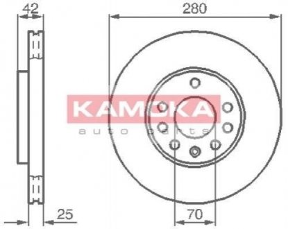 Тормозные диски KAMOKA 1032082