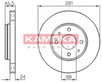 Тормозные диски KAMOKA 1032136