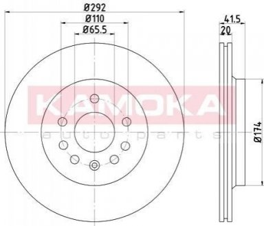 Гальмівні диски Fiat Croma, Opel Vectra KAMOKA 103213