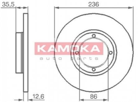 Купить Тормозные диски Daewoo Matiz KAMOKA 1032152 (фото1) подбор по VIN коду, цена 956 грн.