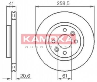 Гальмівні диски KAMOKA 1032192