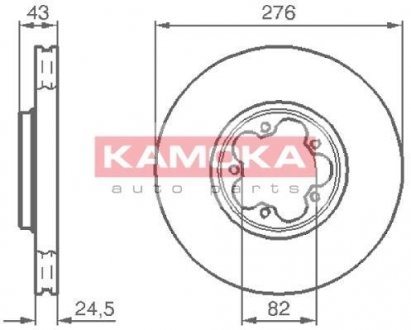 Тормозные диски Ford Transit 00-06 KAMOKA 1032226