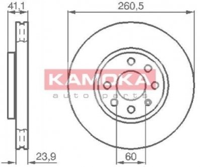 Тормозные диски KAMOKA 1032262