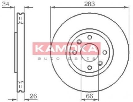 Гальмівні диски KAMOKA 1032304