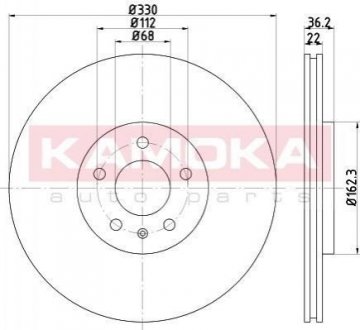 Тормозные диски Audi Q5, A5, A4 KAMOKA 103238