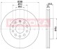 Купити Гальмівні диски Skoda Superb, Volkswagen Touran, Caddy, Seat Altea, Skoda Octavia, Seat Toledo, Leon, Volkswagen EOS, Golf, Audi A3, Skoda Yeti KAMOKA 1032436 (фото1) підбір по VIN коду, ціна 1688 грн.