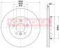 Купить Тормозные диски BMW F10, F11 KAMOKA 103251 (фото1) подбор по VIN коду, цена 2472 грн.