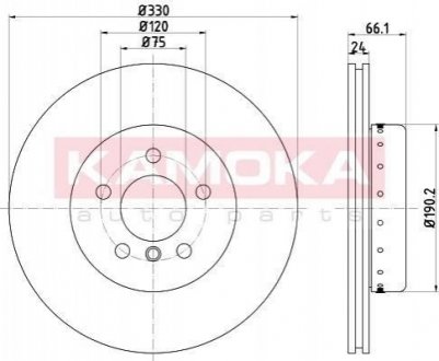 Тормозные диски BMW F10, F11 KAMOKA 103251