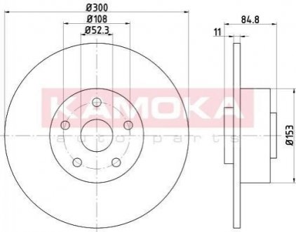 Купить Тормозные диски с подшипником Renault Espace KAMOKA 1032772 (фото1) подбор по VIN коду, цена 2808 грн.