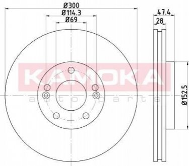 Тормозные диски KAMOKA 103289