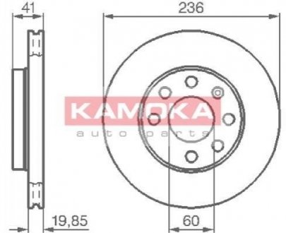 Гальмівні диски KAMOKA 103302