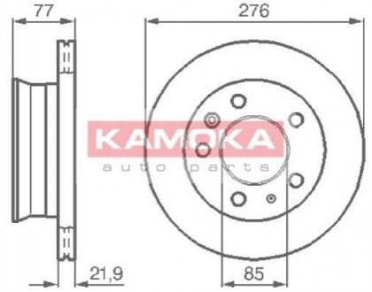 Гальмівні диски передні KAMOKA 103306